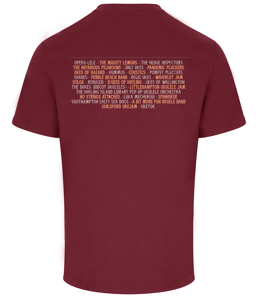 Ukulele Festival 2025 Tee / Burgundy