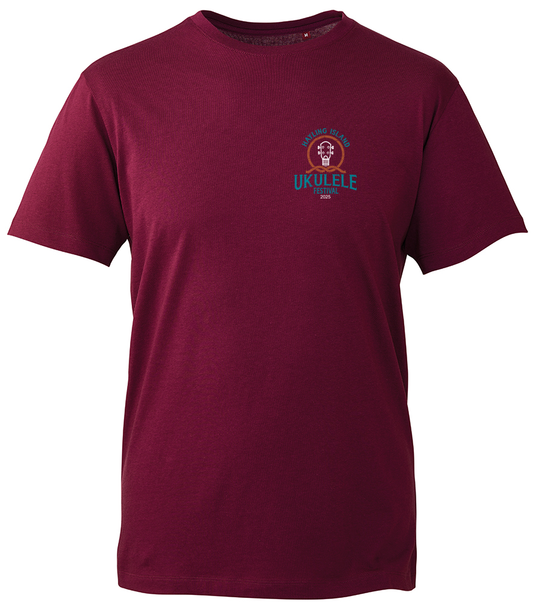 Ukulele Festival 2025 Tee / Burgundy