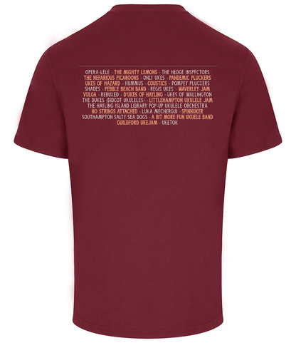 Ukulele Festival 2025 Tee / Burgundy